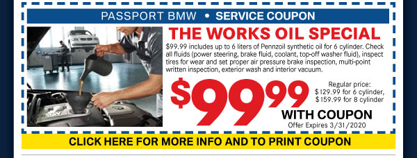 Passport BMW Specials