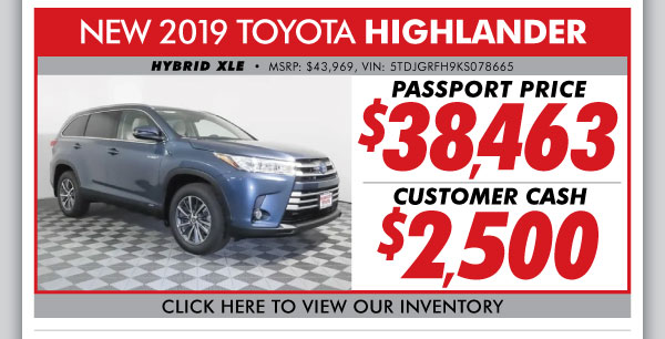 Passport Toyota Specials